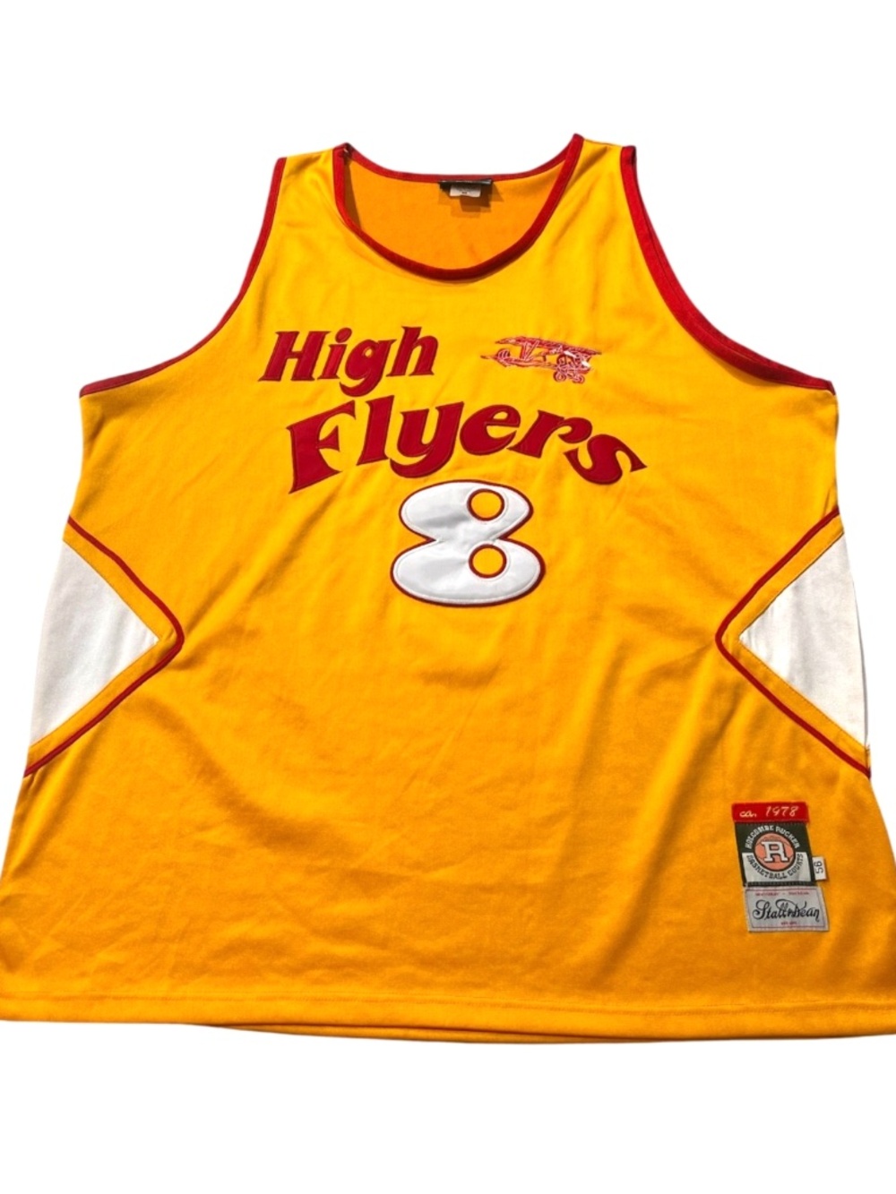 Vintage Stall & Dean Rucker High Flyers #8 Basketball Jersey Size 56